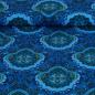 Preview: French Terry Mandala blau